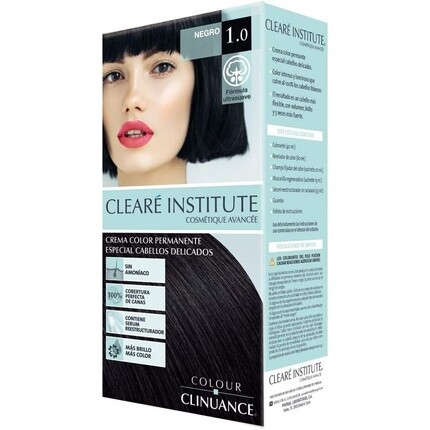 Краска для волос Color Clinuance 1.0 Black для чувствительных волос — стойкий цвет без аммиака — больше блеска, интенсивный цвет, 100% покрытие — дерматологически протестировано, Cleare Institute
Краска для волос Color Clinuance 1.0 Black для чувствительных волос — стойкий цвет без аммиака — больше блеска, интенсивный цвет, 100% покрытие — дерматологически протестировано, Cleare Institute