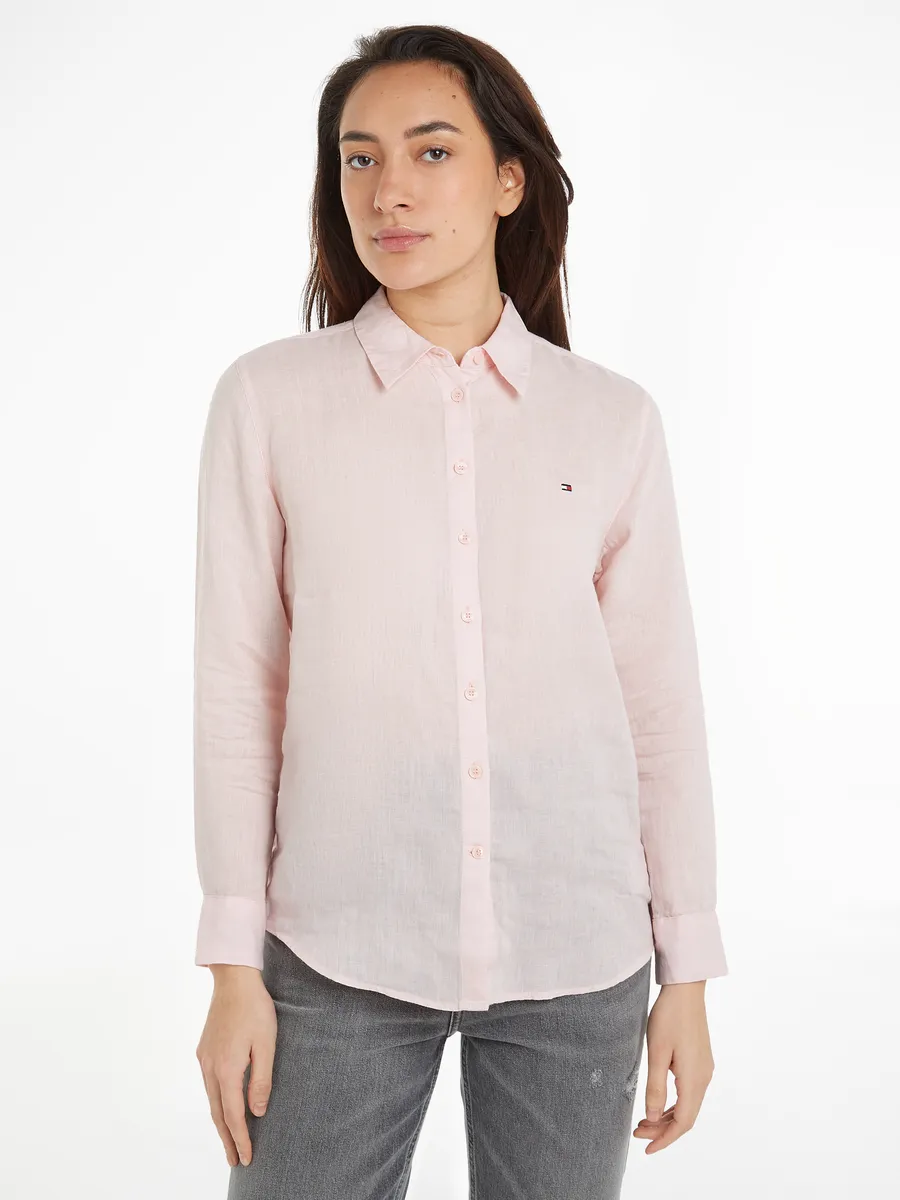 Блуза-рубашка Tommy Hilfiger "LINEN RELAXED SHIRT LS", с вышитым логотипом на груди, розовый
Блуза-рубашка Tommy Hilfiger "LINEN RELAXED SHIRT LS", с вышитым логотипом на груди, розовый