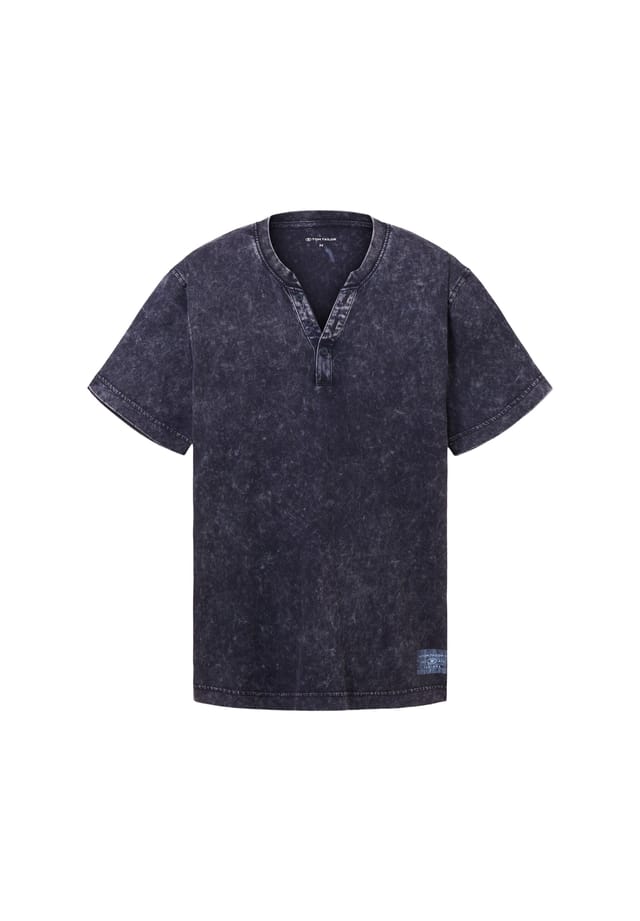 Футболка с коротким рукавом воротником-хенли и эффектом потертости Tom Tailor, синий
Футболка с коротким рукавом воротником-хенли и эффектом потертости Tom Tailor, синий