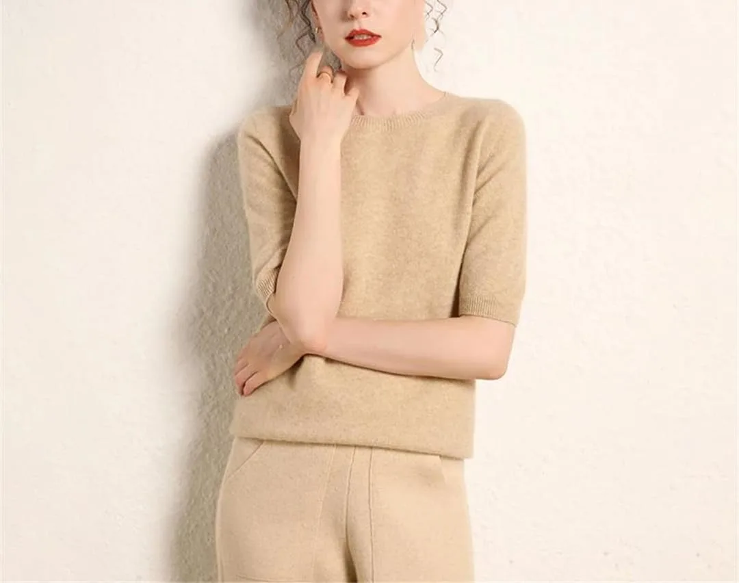 Alloaone Женская Футболка с Коротким Рукавом и Круглым Вырезом
Alloaone Женская Футболка с Коротким Рукавом и Круглым Вырезом