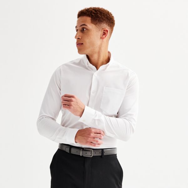 Мужская немнущаяся классическая рубашка с пуговицами и отложным воротником Slim Fit Apt. 9, цвет studio white
Мужская немнущаяся классическая рубашка с пуговицами и отложным воротником Slim Fit Apt. 9, цвет studio white