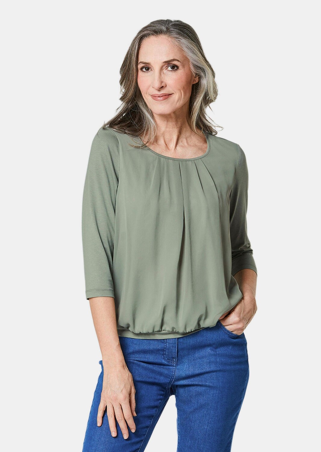 Блуза GOLDNER nshirt, цвет baummoos
Блуза GOLDNER nshirt, цвет baummoos