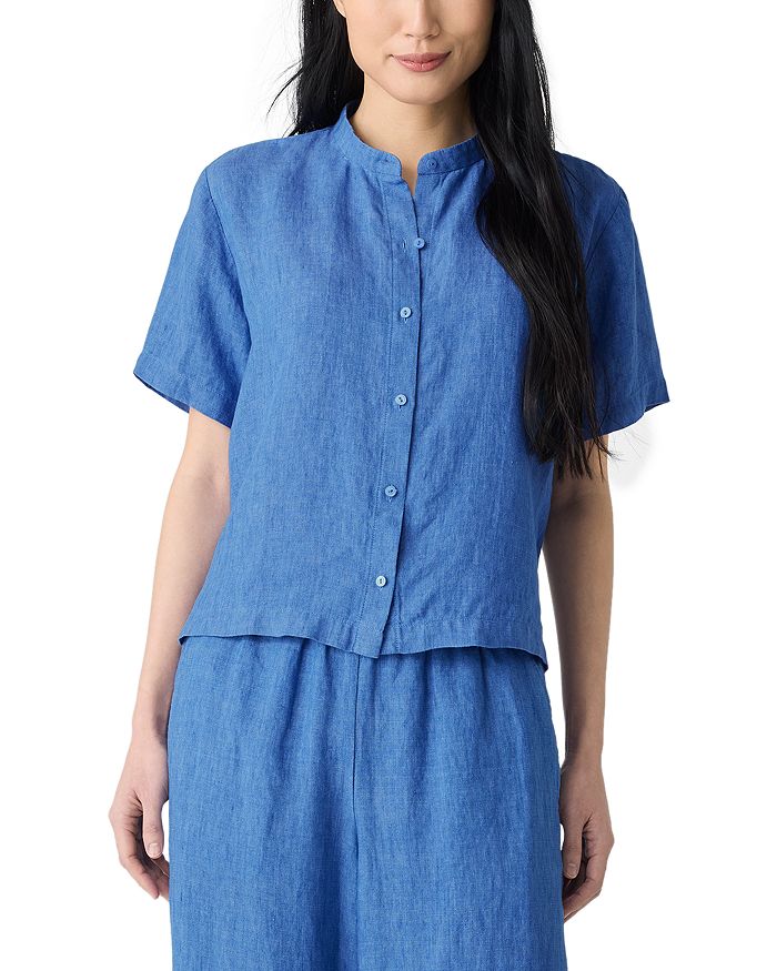 Рубашка с воротником-стойкой из постиранного льна Délavé Eileen Fisher, мультиколор
Рубашка с воротником-стойкой из постиранного льна Délavé Eileen Fisher, мультиколор