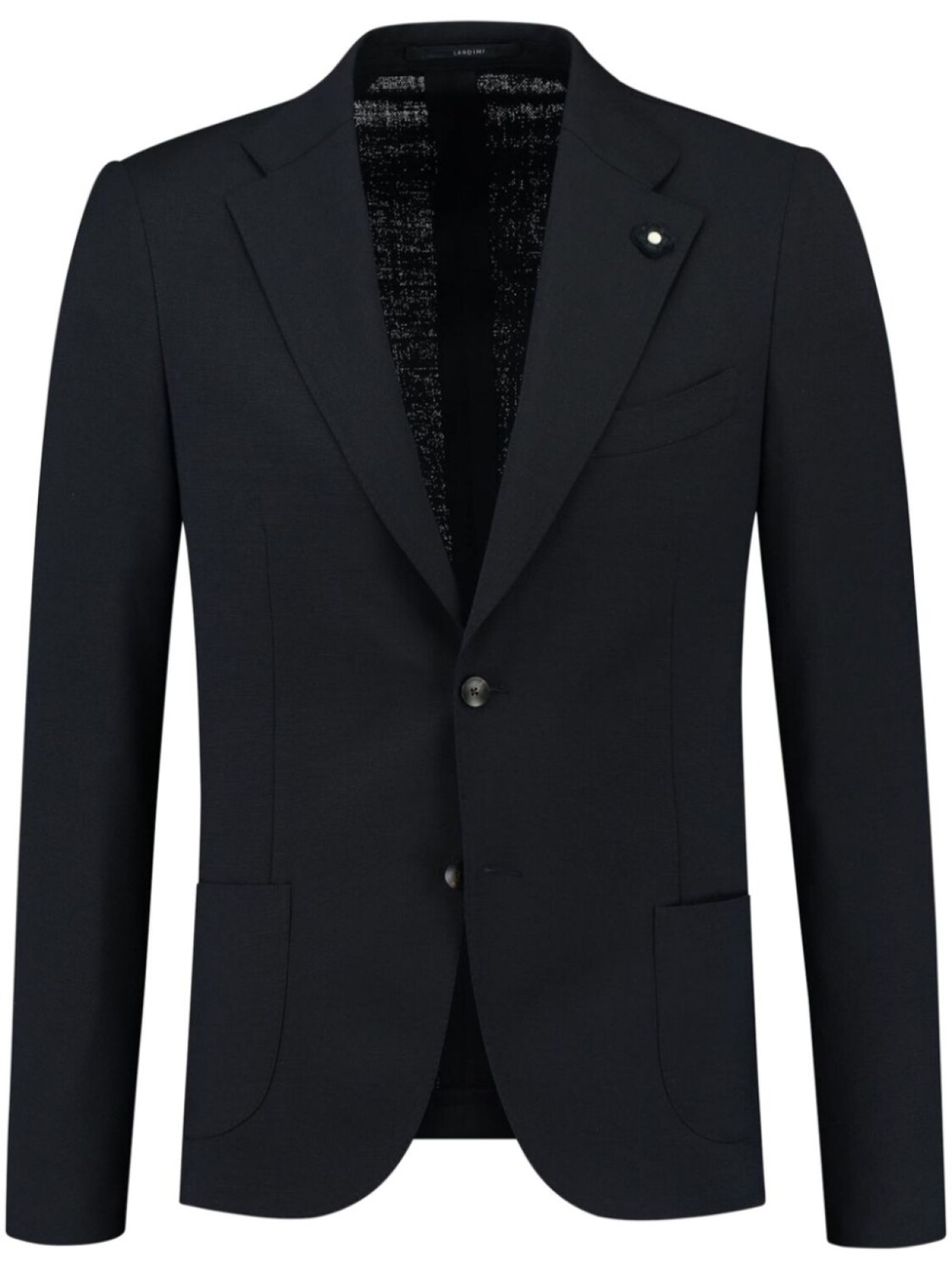 Однобортный пиджак с брошью Lardini, синий
Однобортный пиджак с брошью Lardini, синий