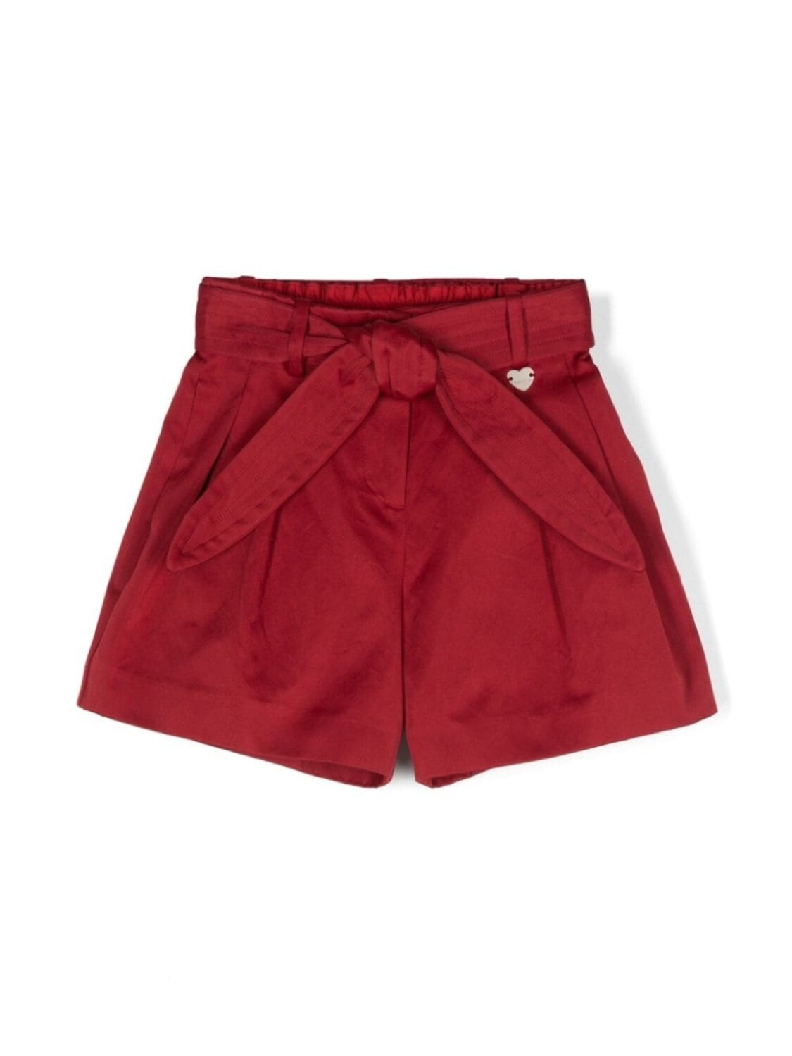 Monnalisa шорты широкого кроя с завязками, красный 
Monnalisa шорты широкого кроя с завязками, красный