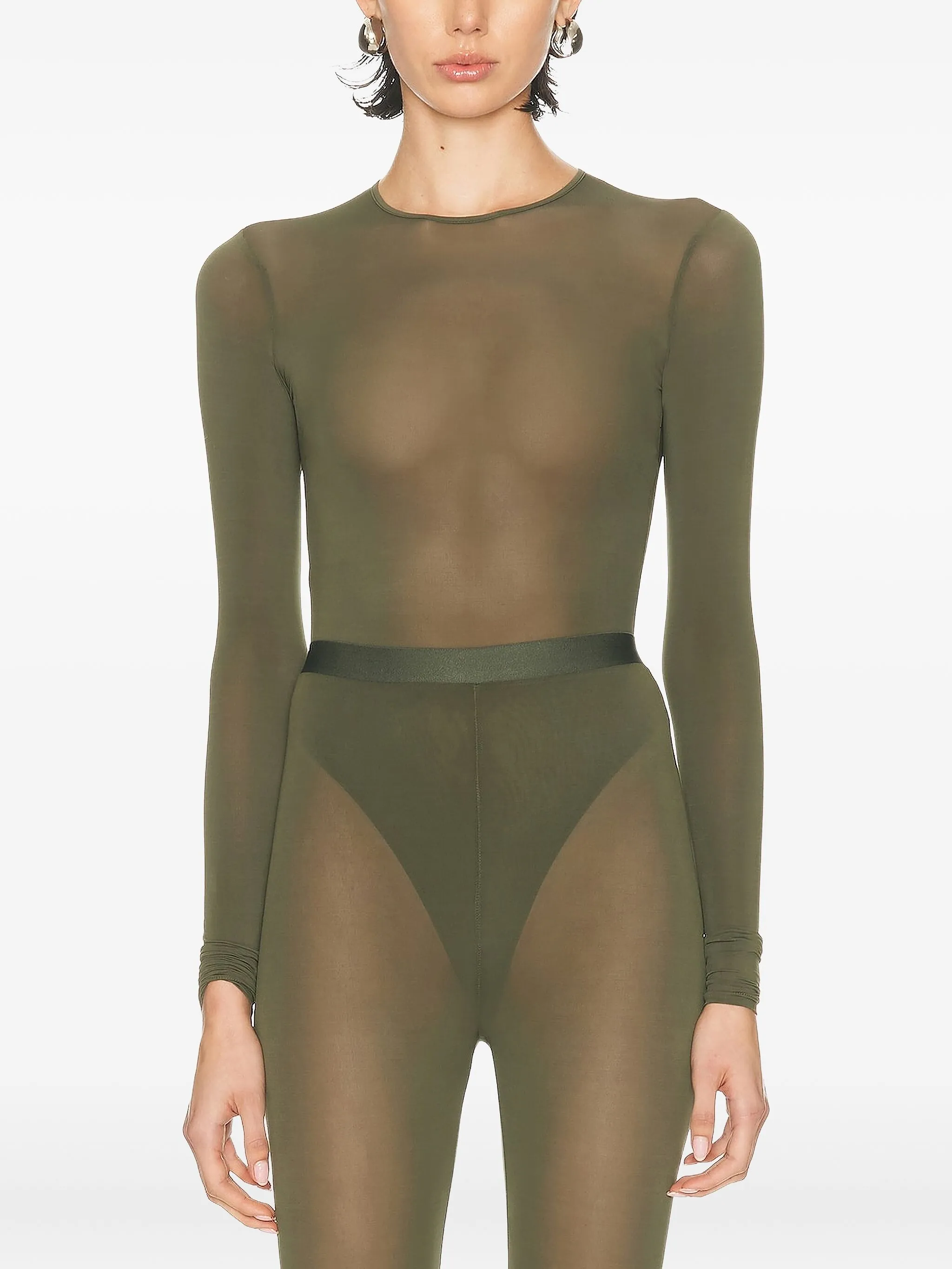 Прозрачное боди Wardrobe.Nyc, зеленый
Прозрачное боди Wardrobe.Nyc, зеленый