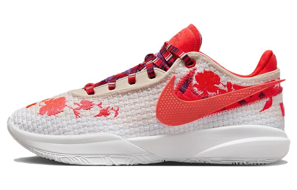 Баскетбольные кроссовки Nike Lebron 20 унисекс, белый/красный 
Баскетбольные кроссовки Nike Lebron 20 унисекс, белый/красный