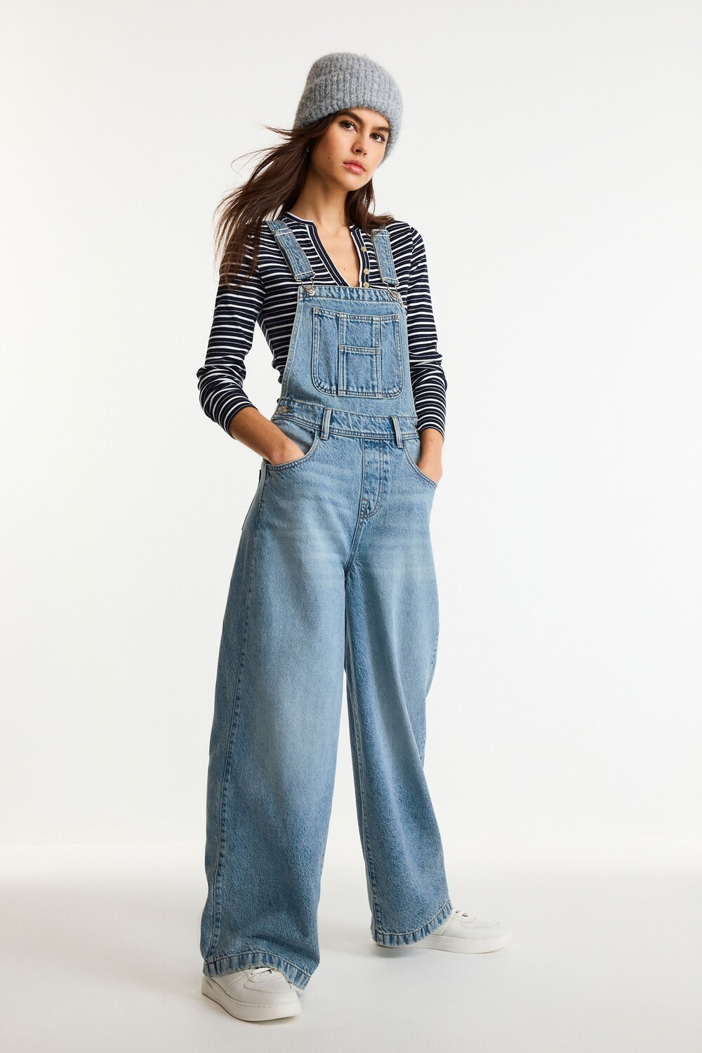 Широкий джинсовый комбинезон Next, синий
Широкий джинсовый комбинезон Next, синий