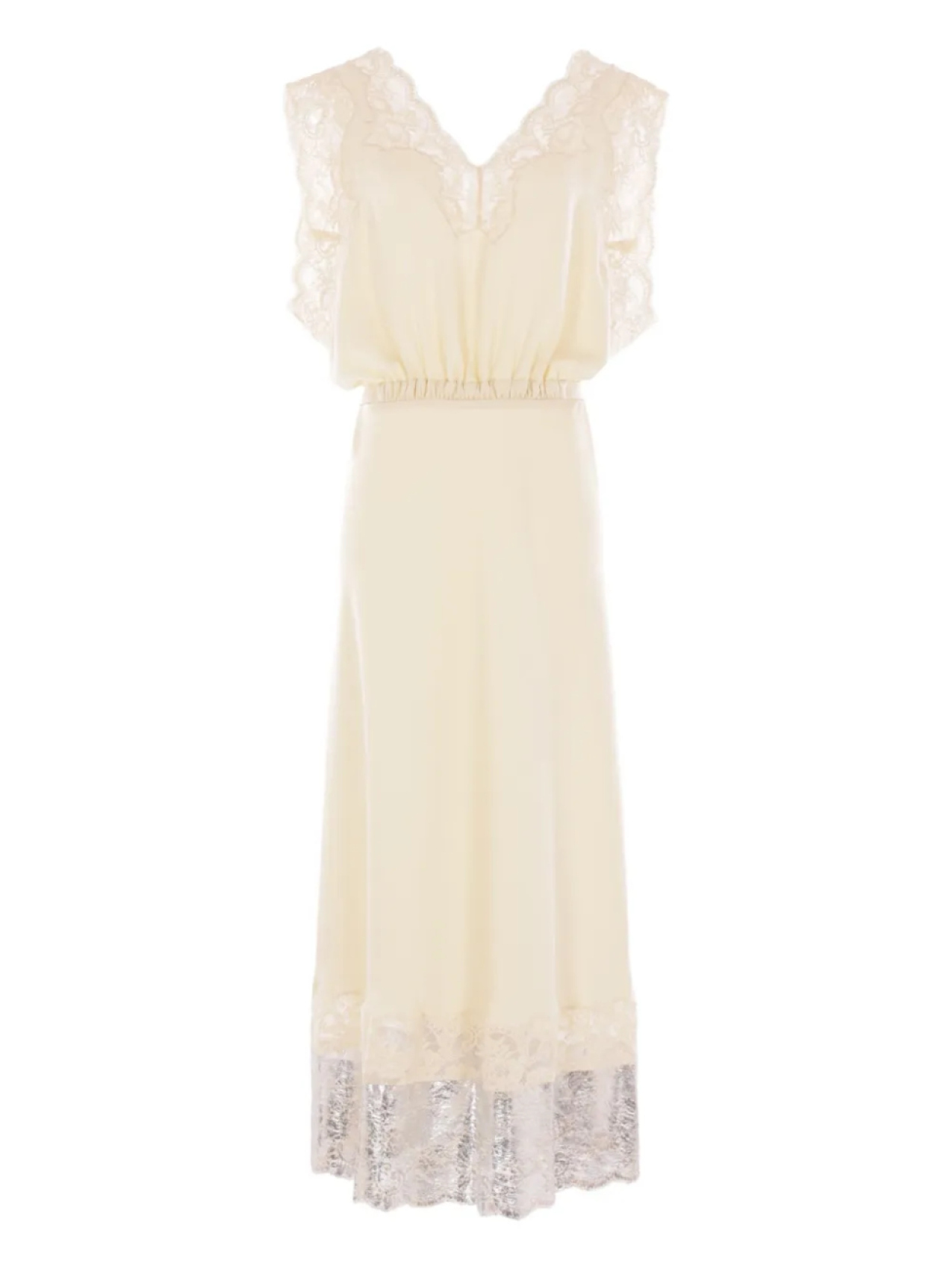 Платье миди с кружевной отделкой Rabanne, нейтральный
Платье миди с кружевной отделкой Rabanne, нейтральный