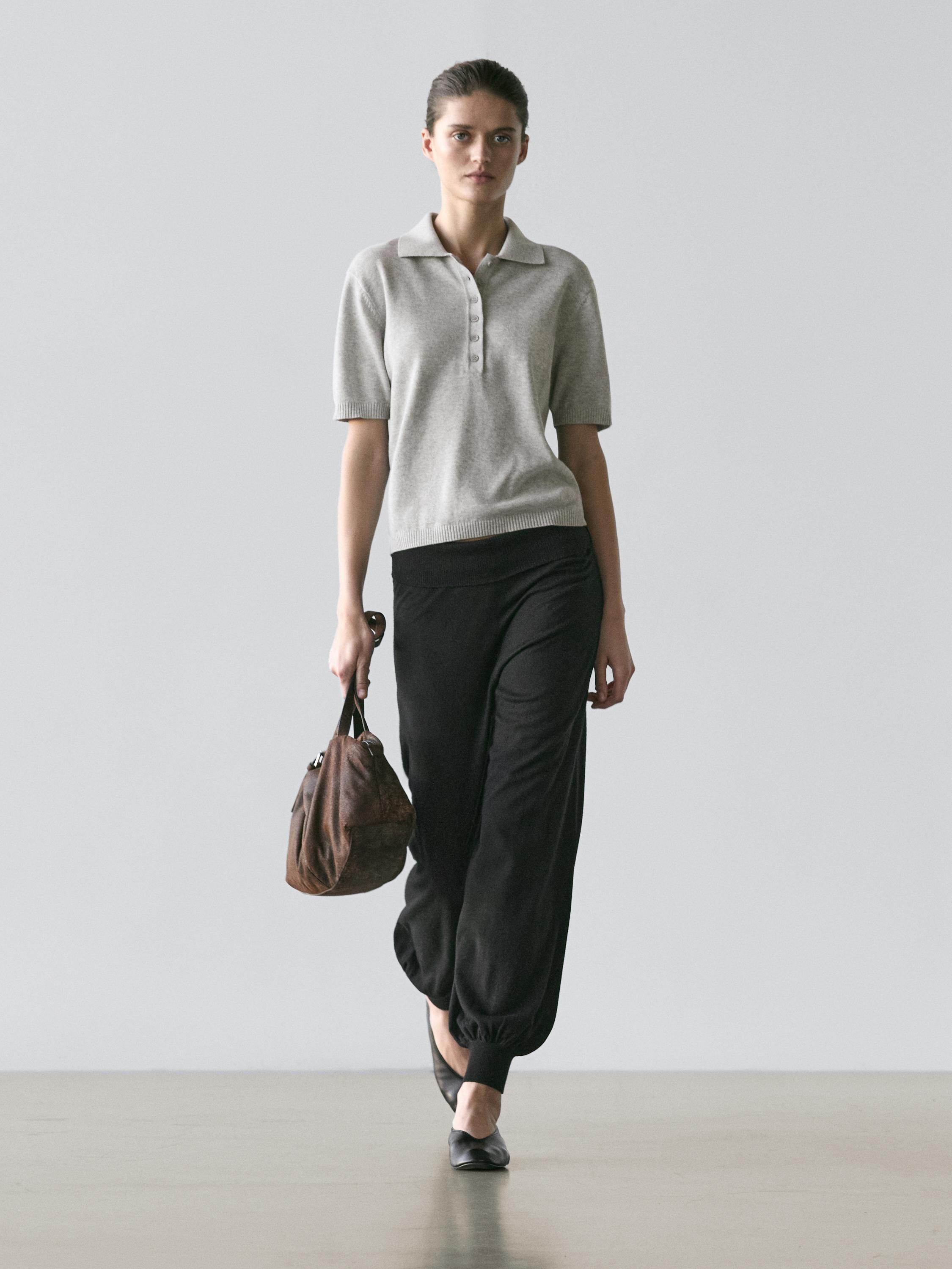 Вязаный хлопковый свитер-поло Massimo Dutti, pale grey
Вязаный хлопковый свитер-поло Massimo Dutti, pale grey