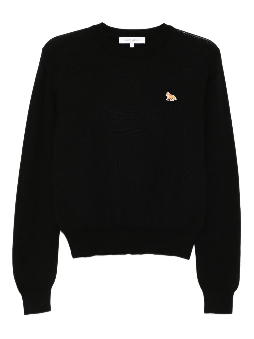 Джемпер с вышитым логотипом Maison Kitsuné, черный
Джемпер с вышитым логотипом Maison Kitsuné, черный