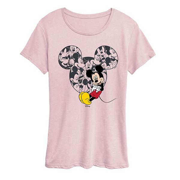 Футболка женская с принтом Mickey Mouse Ear Collage Disney, Heather Pink
Футболка женская с принтом Mickey Mouse Ear Collage Disney, Heather Pink