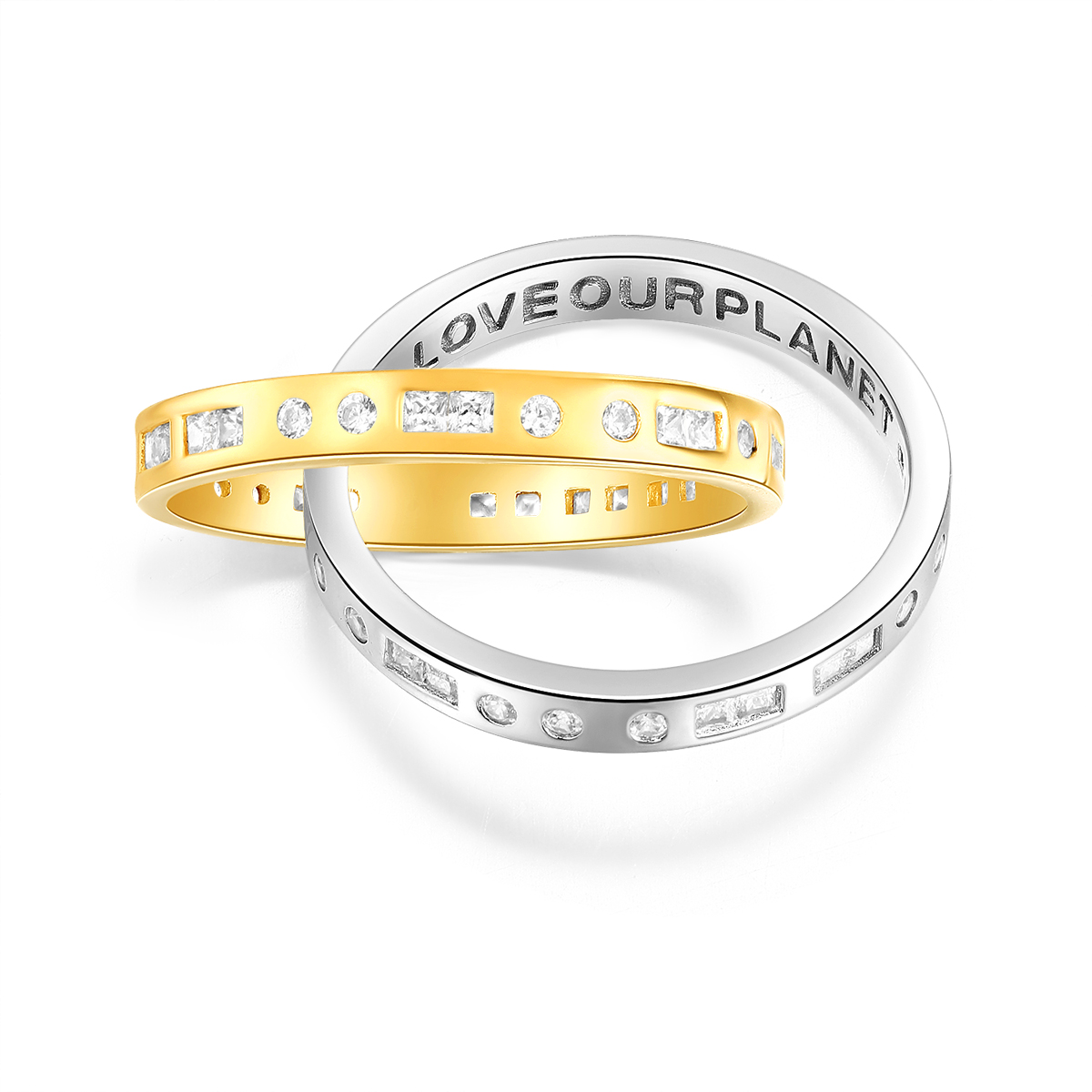 925 Sterling Silver кольца унисекс серебро/золото Apm Monaco, золотой
925 Sterling Silver кольца унисекс серебро/золото Apm Monaco, золотой