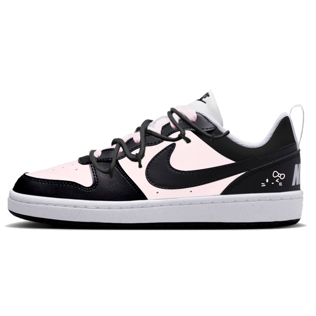 Nike Court Borough Lucky Fairy нескользящие устойчивые к истиранию низкие детские скейтбординговые туфли black pink
Nike Court Borough Lucky Fairy нескользящие устойчивые к истиранию низкие детские скейтбординговые туфли black pink