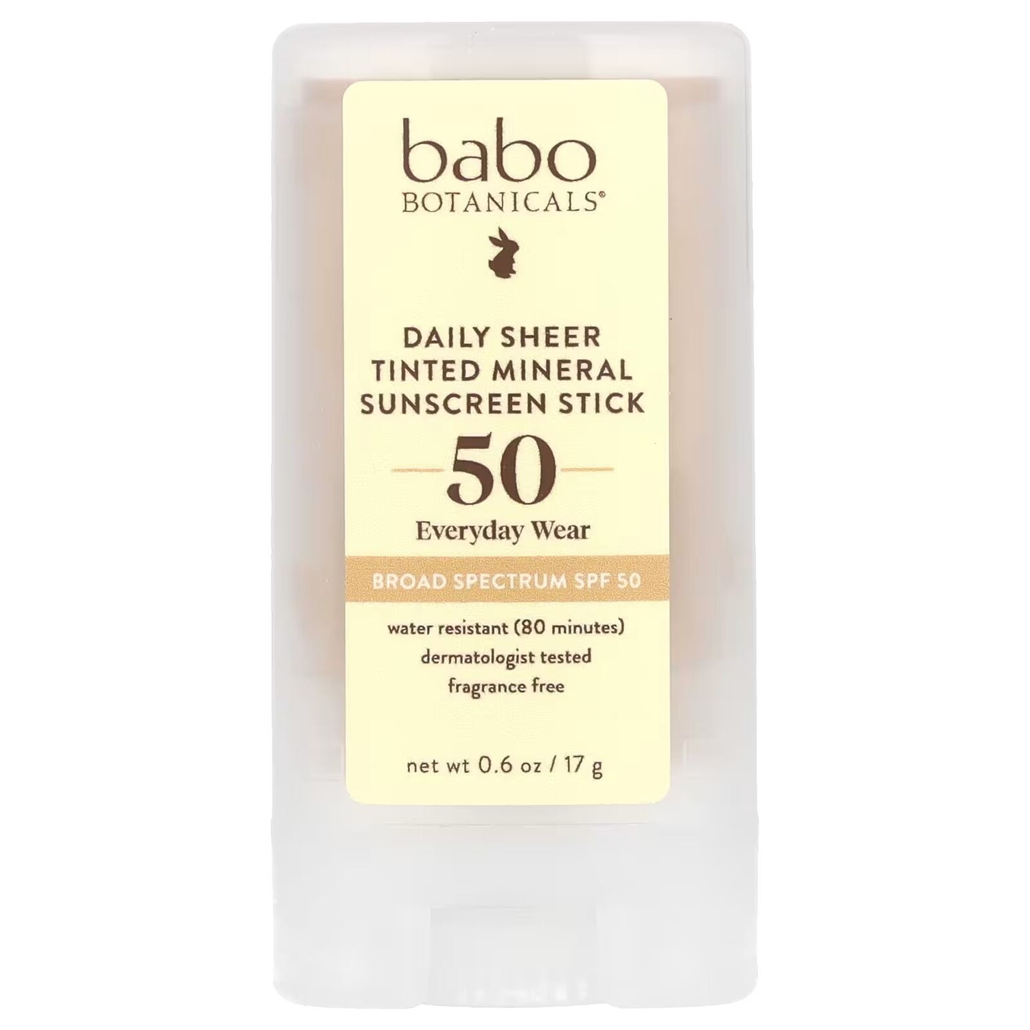 Минеральный солнцезащитный стик Daily Sheer с тонирующим эффектом, SPF 50, без отдушек, 17 г (0,6 унции) Babo Botanicals
Минеральный солнцезащитный стик Daily Sheer с тонирующим эффектом, SPF 50, без отдушек, 17 г (0,6 унции) Babo Botanicals