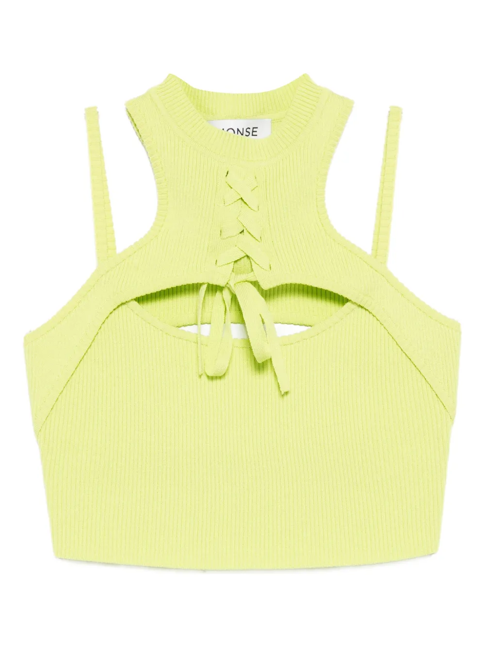 Укороченный топ с вырезом халтер Monse, зеленый
Укороченный топ с вырезом халтер Monse, зеленый