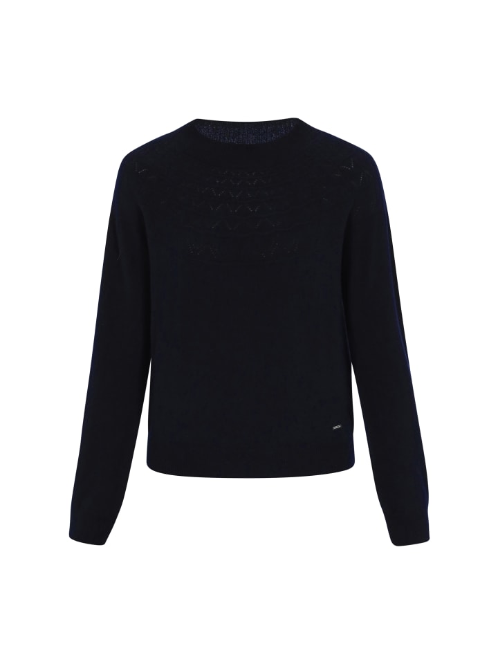 Женский свитер темно-синего цвета DreiMaster
Женский свитер темно-синего цвета DreiMaster