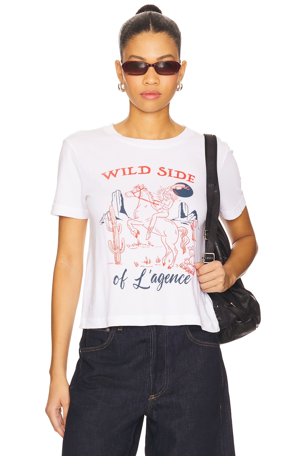 Eliza wild side футболка L'Agence, white
Eliza wild side футболка L'Agence, white