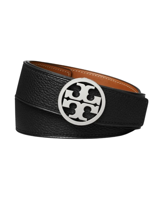 Знаменитый двусторонний кожаный ремень с двойной Т-образной пряжкой. Tory Burch, черный
Знаменитый двусторонний кожаный ремень с двойной Т-образной пряжкой. Tory Burch, черный