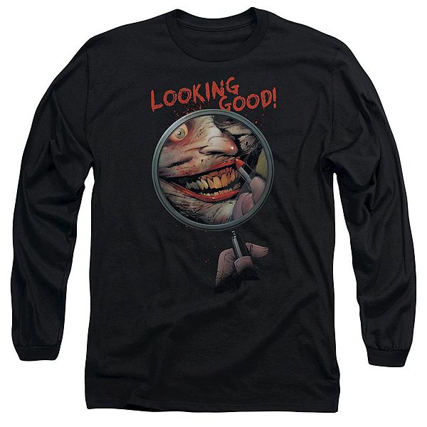 Футболка с длинным рукавом для взрослых с принтом Batman looking good Licensed Character
Футболка с длинным рукавом для взрослых с принтом Batman looking good Licensed Character