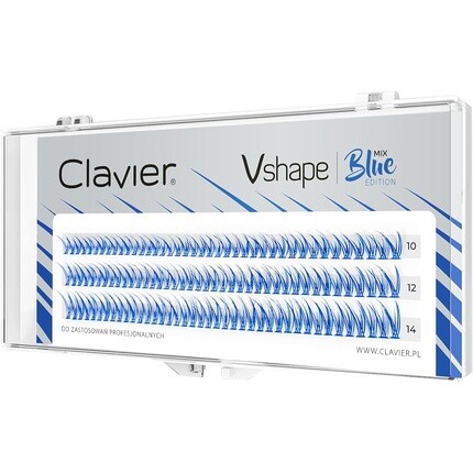 Накладные ресницы Clavier в пучках V-образной формы «Рыбий хвост» C-образный завиток Цветные Разная длина от 10 до 14 мм Синие
Накладные ресницы Clavier в пучках V-образной формы «Рыбий хвост» C-образный завиток Цветные Разная длина от 10 до 14 мм Синие