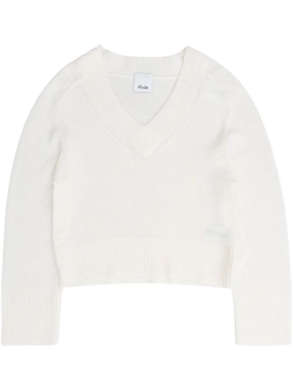 Джемпер с V-образным вырезом ALLUDE, нейтральный
Джемпер с V-образным вырезом ALLUDE, нейтральный