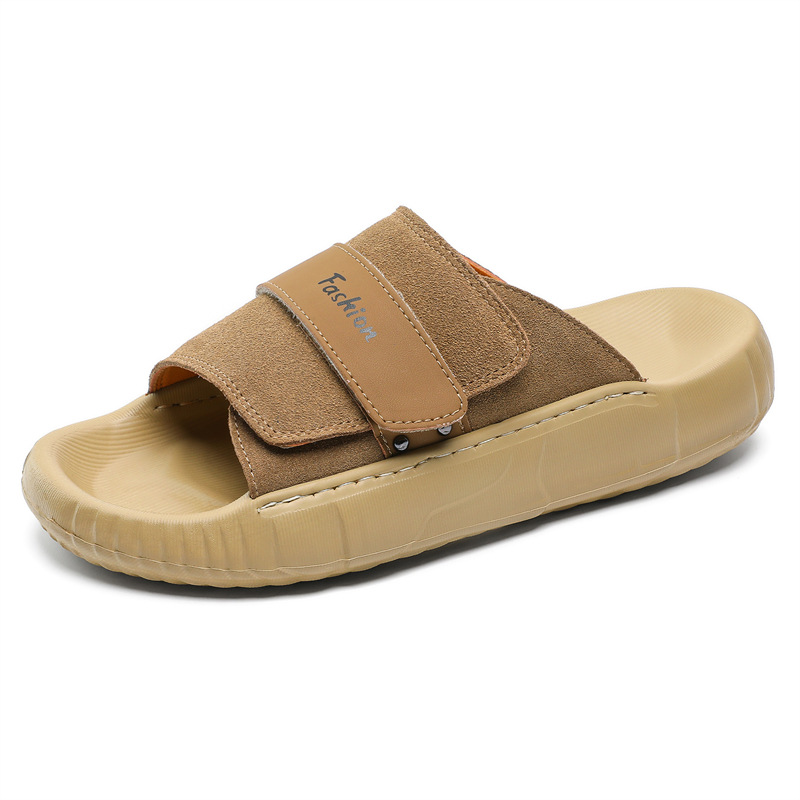 Тапочки-слайды мужские песочного цвета с износостойкой строчкой WEISHIBANGWEI, Sand
Тапочки-слайды мужские песочного цвета с износостойкой строчкой WEISHIBANGWEI, Sand