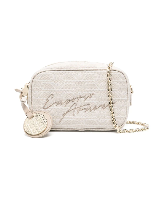 Бежевая сумка через плечо с цепочкой. Emporio Armani, бежевый
Бежевая сумка через плечо с цепочкой. Emporio Armani, бежевый