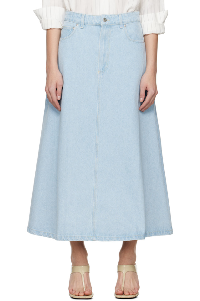 Юбка миди из денима Cintia Nanushka, синий
Юбка миди из денима Cintia Nanushka, синий