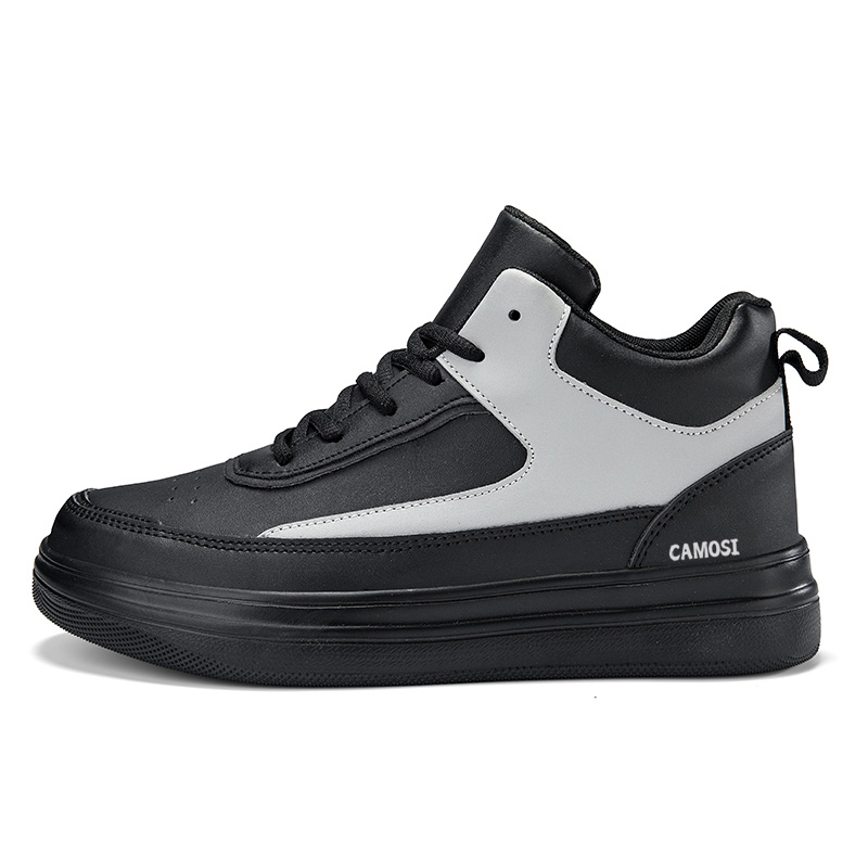 CAMOSI Мужские утепленные нескользящие скейтерские кеды мид-топ с усиленной зоной покрытия - черные, цвет Black
CAMOSI Мужские утепленные нескользящие скейтерские кеды мид-топ с усиленной зоной покрытия - черные, цвет Black