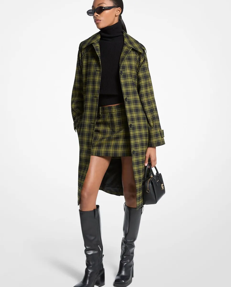 Женское пальто из шерстяной ткани с узором Michael Michael Kors, черный/зеленый
Женское пальто из шерстяной ткани с узором Michael Michael Kors, черный/зеленый