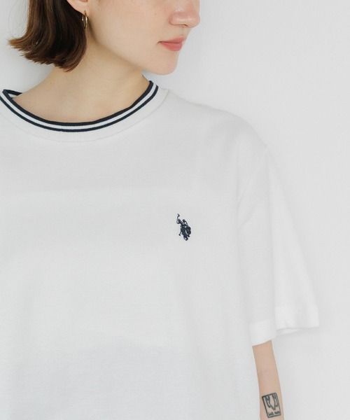 U.S. POLO ASSN. Футболка с круглым вырезом и отделкой из ткани пике, US POLO ASSN., белый
U.S. POLO ASSN. Футболка с круглым вырезом и отделкой из ткани пике, US POLO ASSN., белый