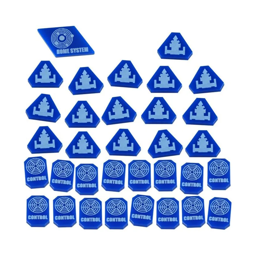 Набор жетонов управления и контроля — синий (33), Twilight Imperium 4th Edition Gaming Accessories (Litko Aerosystems)
Набор жетонов управления и контроля — синий (33), Twilight Imperium 4th Edition Gaming Accessories (Litko Aerosystems)