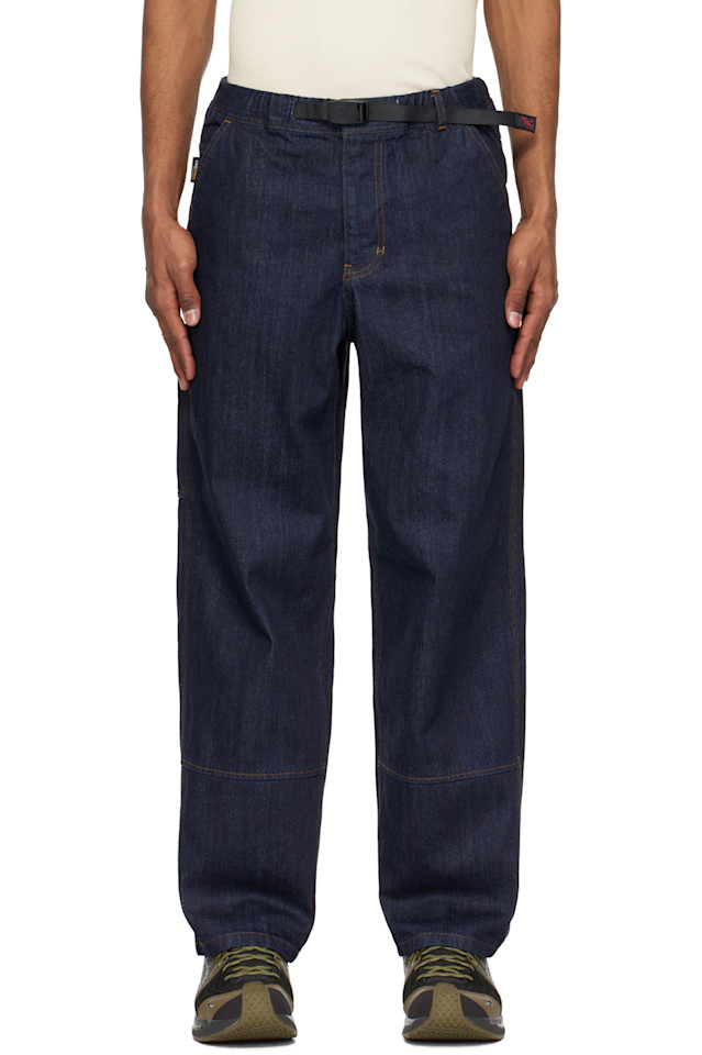 Японские рабочие джинсы из денима Gramicci, индиго
Японские рабочие джинсы из денима Gramicci, индиго