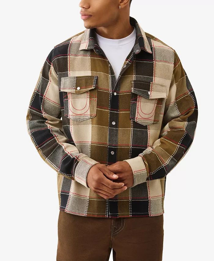 Мужская западная рубашка с прямым подолом True Religion, загар/бежевый
Мужская западная рубашка с прямым подолом True Religion, загар/бежевый