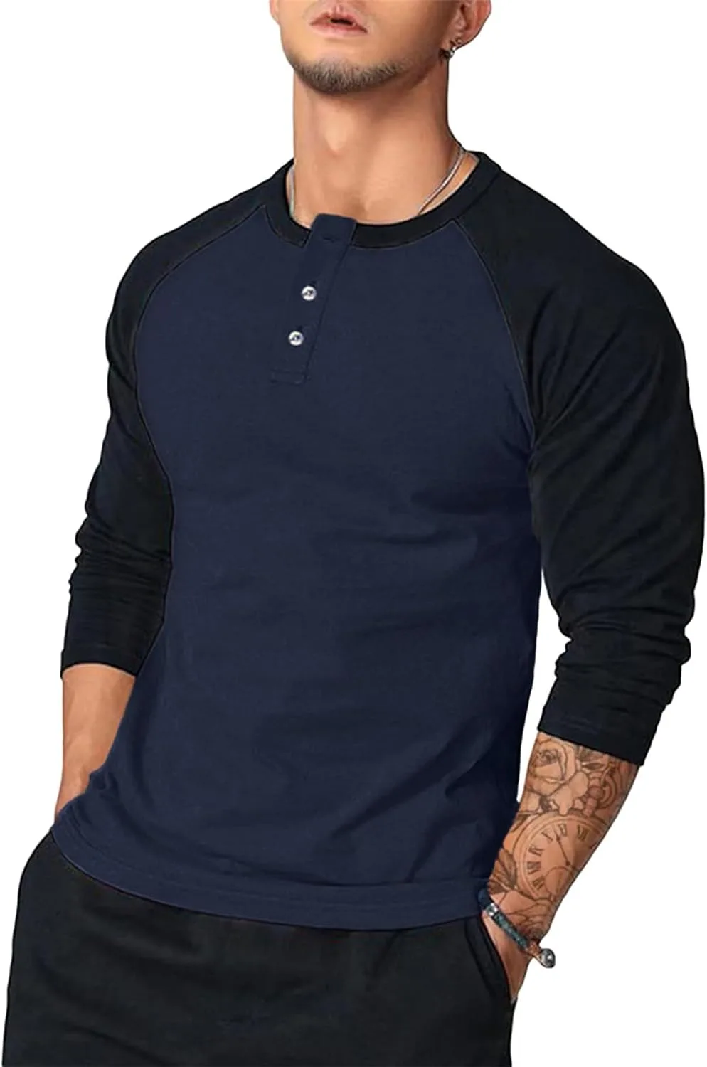 Мужская бейсболка с длинным рукавом реглан и цветными блоками LGHLMCL
Мужская бейсболка с длинным рукавом реглан и цветными блоками LGHLMCL