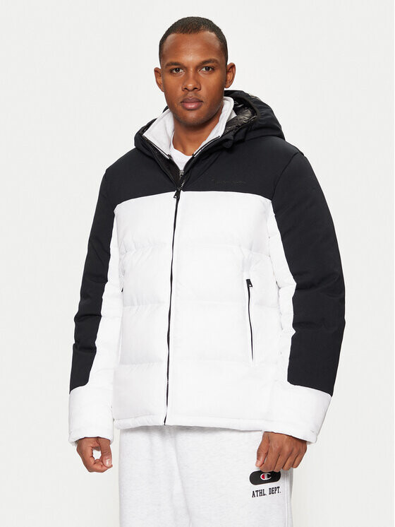 Пуховик стандартного кроя Champion, белый 
Пуховик стандартного кроя Champion, белый