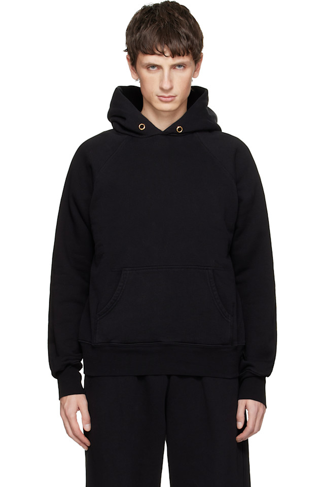 Les Tien Черная толстовка классического реглана из плотной ткани
Les Tien Черная толстовка классического реглана из плотной ткани