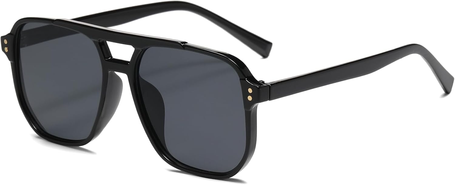 Солнцезащитные очки-авиаторы PORADAY в стиле ретро для женщин и мужчин. Модные классические солнцезащитные очки в квадратной оправе в стиле 70-х. Винтажные очки-авиаторы, Black/Grey
Солнцезащитные очки-авиаторы PORADAY в стиле ретро для женщин и мужчин. Модные классические солнцезащитные очки в квадратной оправе в стиле 70-х. Винтажные очки-авиаторы, Black/Grey