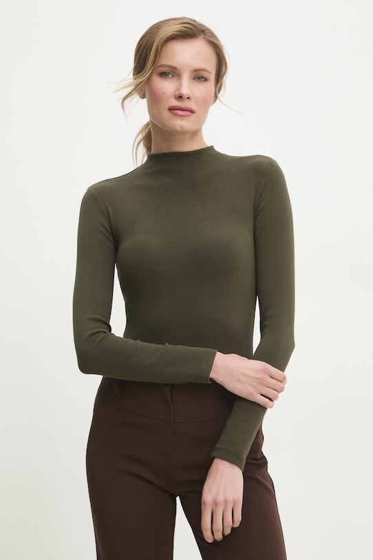 Лонгслив Answear.Lab, зеленый 
Лонгслив Answear.Lab, зеленый