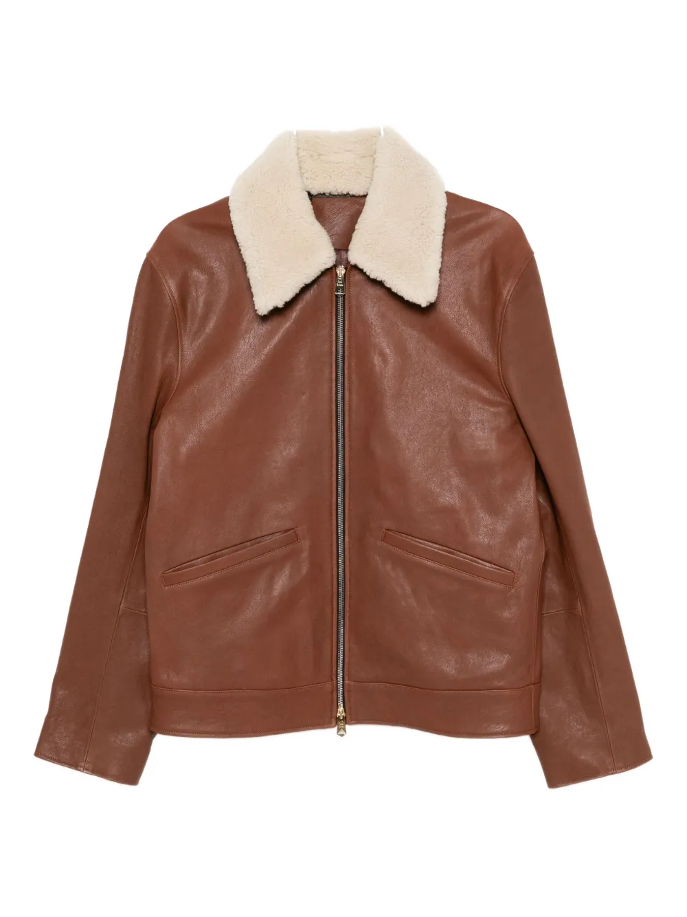 Кожаная куртка с воротником Paul Smith, коричневый
Кожаная куртка с воротником Paul Smith, коричневый