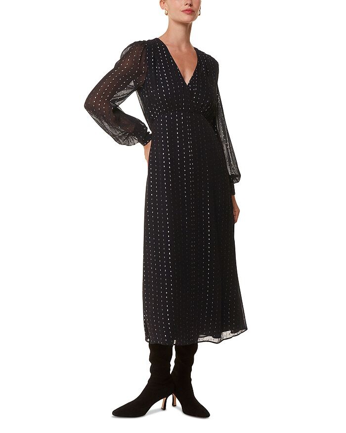 Платье миди в металлизированную полоску Whistles, мультиколор
Платье миди в металлизированную полоску Whistles, мультиколор