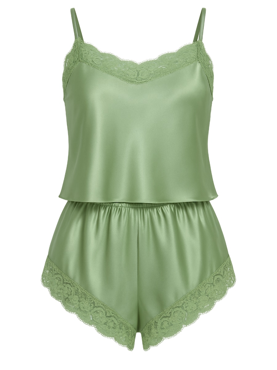 Короткий пижамный комплект C&City, зеленый
Короткий пижамный комплект C&City, зеленый