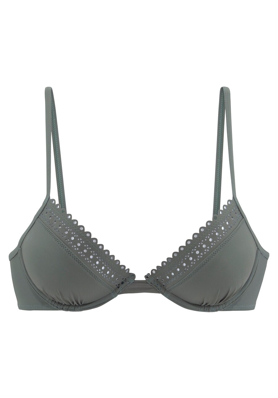 Топ бикини с эффектом пуш-ап s.Oliver, оливковый
Топ бикини с эффектом пуш-ап s.Oliver, оливковый