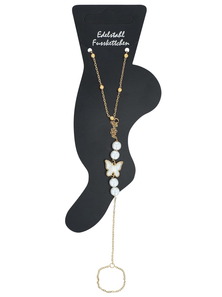 Adeliás Женский браслет на лодыжку - из нержавеющей стали с золотым покрытием
Adeliás Женский браслет на лодыжку - из нержавеющей стали с золотым покрытием