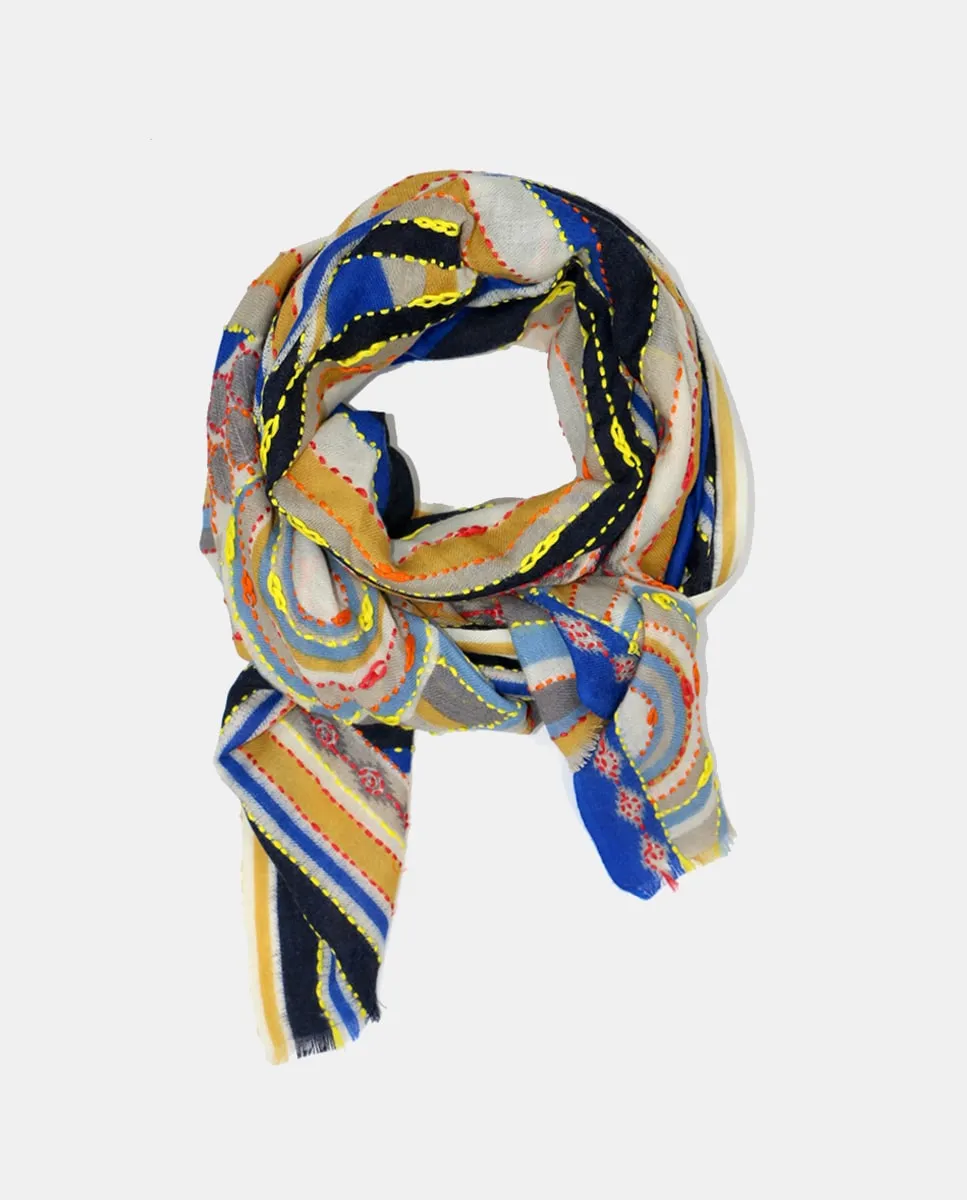 Шерстяной платок с узором или вышивкой Storiatipic, синий
Шерстяной платок с узором или вышивкой Storiatipic, синий