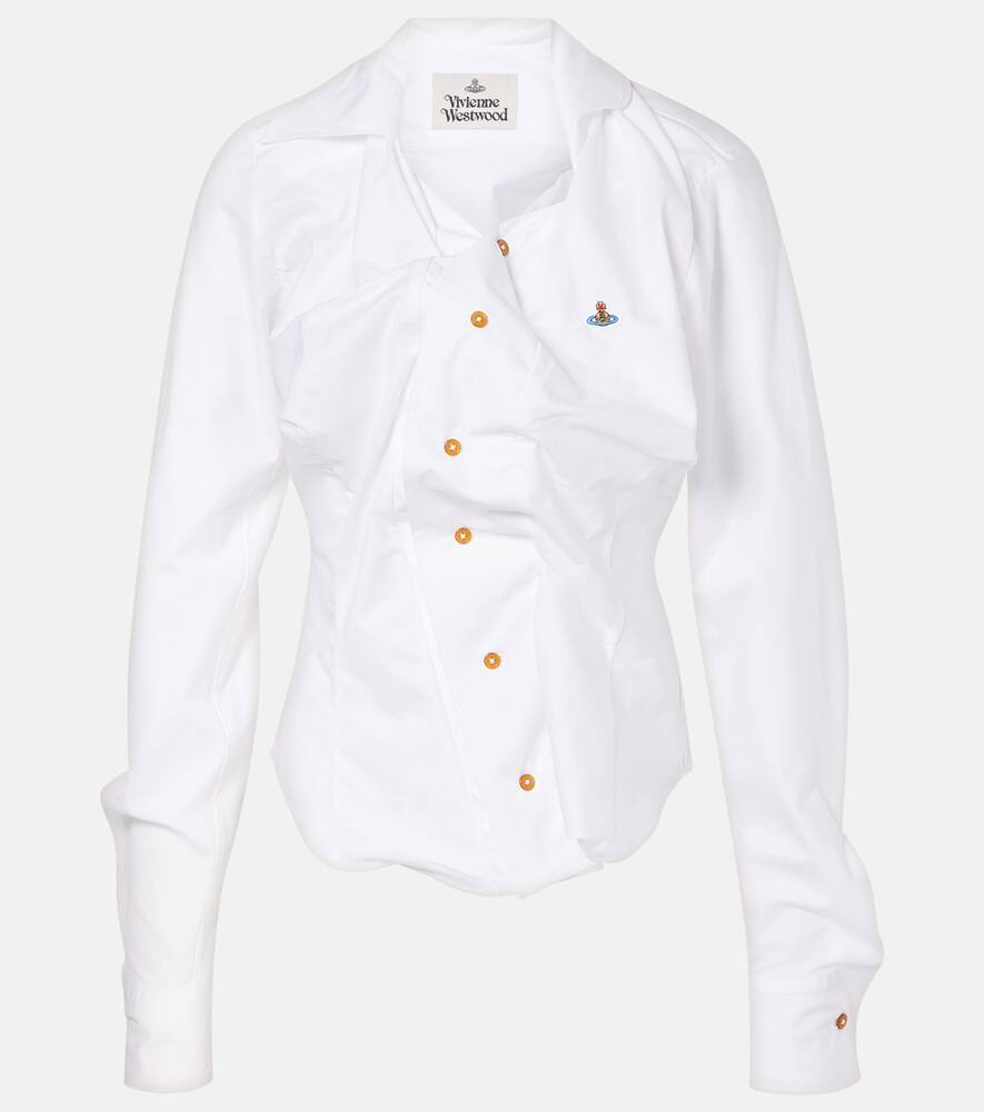 Рубашка из мятых тканей в стиле Drunken Vivienne Westwood, Ss24-White
Рубашка из мятых тканей в стиле Drunken Vivienne Westwood, Ss24-White