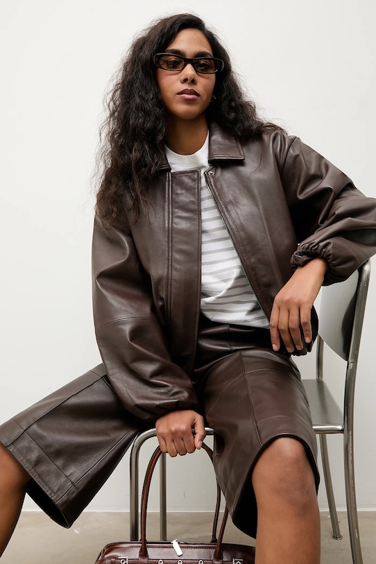 Кожаная куртка Answear.LAB, коричневый
Кожаная куртка Answear.LAB, коричневый