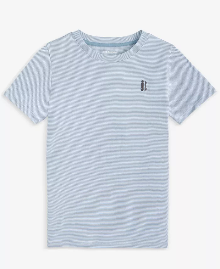 Футболка с коротким рукавом в полоску для мальчиков Little & Big Boys Skateboard Epic Threads, синий
Футболка с коротким рукавом в полоску для мальчиков Little & Big Boys Skateboard Epic Threads, синий