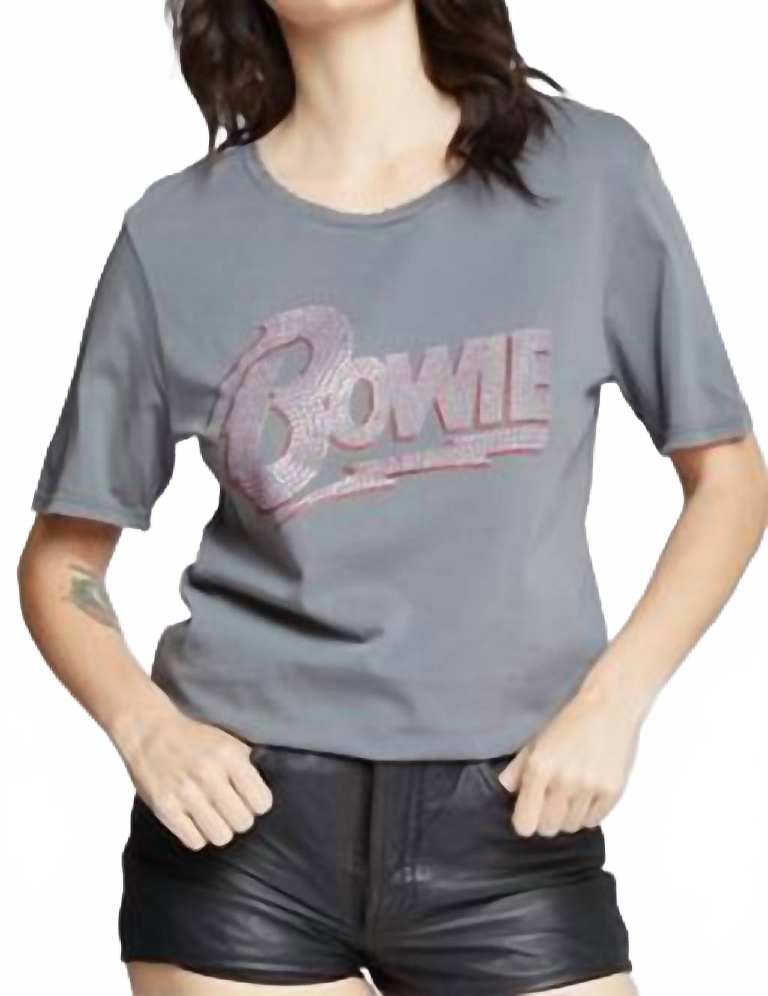 Футболка Bowie с розовыми шипами в стально-сером цвете Recycled Karma
Футболка Bowie с розовыми шипами в стально-сером цвете Recycled Karma